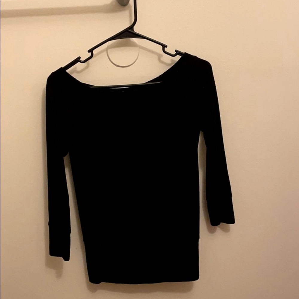 Delia’s Black 3/4 scoop neck sweater